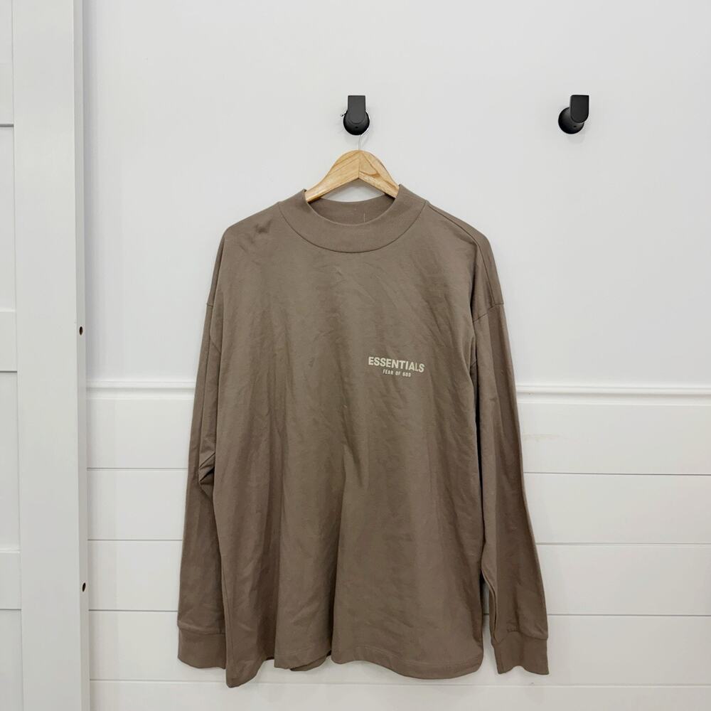 Essentials Fear Of God Mockneck Long Sleeve T Shirt Size Medium M